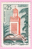 Algérie 1962 - YT N°366 Obl. Mosquée Tlemcen - Used Stamps