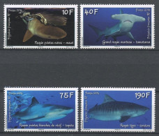 POLYNESIE 2014 N° 1065/1068 ** Neufs MNH Superbes Faune Marine Requins Tigre Poissons Fishes Animaux - Neufs