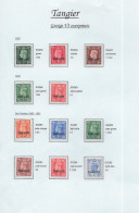 GB GEORGE 6th  - Tangier  Overprints 1937/1944/1950  LMM - Neufs