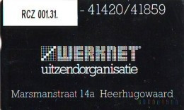 TELEFOONKAART LANDIS&GYR  NEDERLAND * WERKNET RCZ-001.31 * HEERHUGOWAARD * ONGEBRUIKT * OPLAGE 350 - Privé