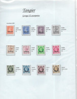 GB GEORGE 6th  - Tangier  Overprints 1949 SG261/272    U/M - Nuevos