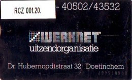 Telefoonkaart  LANDIS&GYR  NEDERLAND * WERKNET RCZ-001.20 * DOETINCHEM * ONGEBRUIKT * OPLAGE 200 - Privé