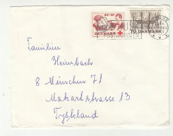 Denmark Letter Cover Posted 1975 To Germany - Stickers "bell" On The Back B230701 - Covers & Documents