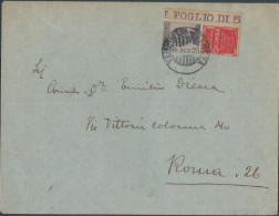 75684  - ITALY - POSTAL HISTORY - ADVERTISING  Stamps On COVER :  Music 1925 - Publicity