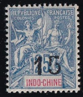 Indochine N°23 - Variété Surcharge Défectueuse - Neuf * Avec Charnière - TB - Unused Stamps
