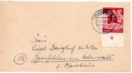 58887 - Deutsches Reich - 1944 - 12Pfg Mutter Und Kind EF A Bf REGENSBURG -> Beerfelden - Lettres & Documents