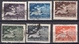 R3772 - POLOGNE POLAND AERIENNE Yv N°18/23 - Gebraucht