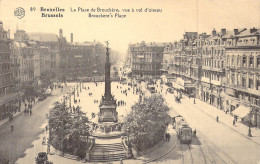 BELGIQUE - Bruxelles - La Place De Brouckère, Vue à Vol D'oiseau - Carte Postale Ancienne - Squares