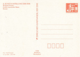 (77) PP 19/21**  X. Kustausstellung Der DDR -  Sieland Förster - Grpßer Trauender Mann - Postales Privados - Nuevos
