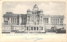 BELGIQUE - Bruxelles - Souvenir De Bruxelles - Palais De Justice ( Vu De La Ville Haute ) - Carte Postale Ancienne - Monumenti, Edifici