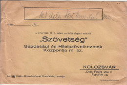 Romania Kolozsvar "Szövetség" 1940`s - 2de Wereldoorlog (Brieven)