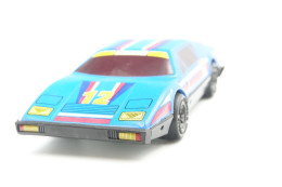 Vintage TIN TOY CAR : Mark UNKNOWN - 22cm - 1970s - Tin Friction Powered Ferrari 512 Race Car - ELF - Chardonnet - Collectors Et Insolites - Toutes Marques