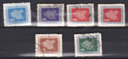 1957 . Récupération De La Chine Continentale, La Série Complète 256 à 261, 6 Timbres Scan Recto Verso - Used Stamps