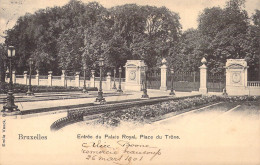BELGIQUE - Bruxelles - Entrée Du Palais Royal, Place Du Trône - Carte Postale Ancienne - Piazze
