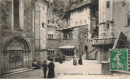 FRANCE - ROC AMADOUR - Vue D'ensemble Du Parvis - LL - Animé - Pélerinage - Carte Postale Ancienne - Rocamadour
