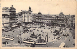 BELGIQUE - Bruxelles - Place Rogier Et Gare Du Nord - Carte Postale Ancienne - Places, Squares