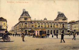 BELGIQUE - Bruxelles - La Gare Du Nord - Carte Postale Ancienne - Transport (rail) - Stations