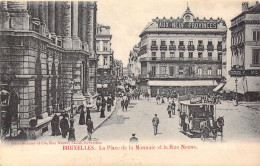 BELGIQUE - Bruxelles - La Place De La Monnaie Et La Rue Neuve - Carte Postale Ancienne - Marktpleinen, Pleinen