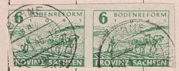 Alliierte Bes. Sachsen Bodenreform (MiNr: 85 Paar) 1945 - Gest Used Obl - Gebraucht