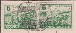 Alliierte Bes. Sachsen Bodenreform (MiNr: 85 Paar) 1945 - Gest Used Obl - Usati