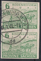 Alliierte Bes. Sachsen Bodenreform (MiNr: 85 Paar) 1945 - Gest Used Obl - Afgestempeld