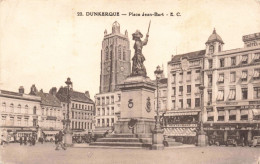 FRANCE - Dunkerque - Place Jean-Bart - E.C. - Restaurant - Animé - Carte Postale Ancienne - Dunkerque