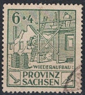 Alliierte Bes. Sachsen Wiederaufbau (MiNr: 87 A) 1945 - Gest Used Obl - Afgestempeld