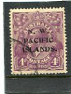 N.W.  PACIFIC ISLANDS - 1921  KGV HEAD  4d  VIOLET  FINE USED - Altri - Oceania