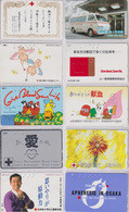 LOT De 10 Télécartes JAPON - CROIX ROUGE / Santé Médecine - RED CROSS JAPAN Phonecards - ROTES KREUZ - 572 - Lots - Collections