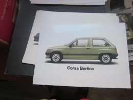 Old Poster Plakat Corsa Berlina  31x21 Cm - Voitures