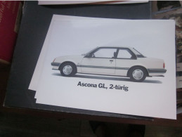 Old Poster Plakat Ascona GL 2 Turing  31x21 Cm - Voitures