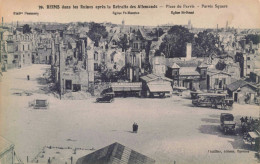 FRANCE - REIMS Dans Les Ruines Après La Retraite De Allemands - Place Du Parvis - Carte Postale Ancienne - Reims