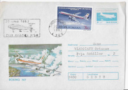 Ziua Aviatiei RSR Tirgu Mures 1982 - Postmark Collection