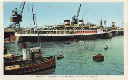 Paquebot EL KANTARA , Courrier De Marseille * Bateau El Kantara Alger Algérie - Steamers