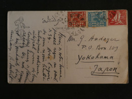 BU14 ALGERIE BELLE CARTE RARE  ENV.   1930 POUR YOKOHAMA JAPAN + AFF. INTERESSANT ++ - Briefe U. Dokumente