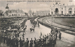 BELGIQUE - Exposition De Bruxelles 1910 - Visite De LL. MM. Le Roi Et La Reine De Belgique - Carte Postale Ancienne - Autres & Non Classés