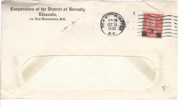 19603) Canada New Westminster Postmark Cancel 1932 Overprint - Cartas & Documentos