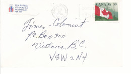 19606) Canada Postmark Cancel 1989 - Brieven En Documenten