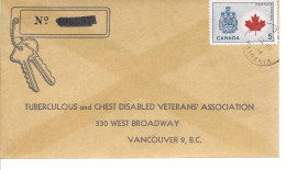 19617) Canada Vinsulla Postmark Cancel Closed Post Office  - Cartas & Documentos