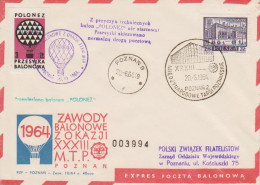 Poland Post - Balloon PBA.1964.poz.pol.03: Competition For The Poznan Fair Cup Polonez - Palloni