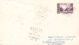 CANADA - LETTER 1974 690171 FORT McPHERSON, NT > GERMANY / ZG66 - Covers & Documents