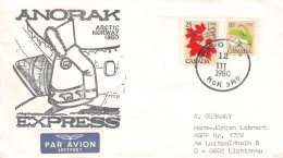 CANADA - AIR MAIL 1980 ANORAK EXPRESS > GERMANY / ZG77 - Lettres & Documents