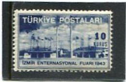 TURKEY/TURKIYE - 1943   10k  EXPO  MINT NH - Neufs