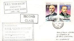 BRIT. ANTARCTIC T. - LETTER 1981 R.R.S. "JOHN BISCOE" / ZG81 - Briefe U. Dokumente