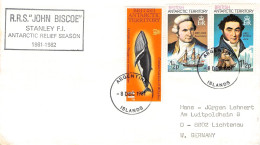 BRIT. ANTARCTIC T. - LETTER 1981 R.R.S. "JOHN BISCOE" / ZG83 - Covers & Documents