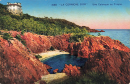 FRANCE - Saint Raphaël - LA CORNICHE D'OR - Une Calanque Au Trayas - Colorisé - Carte Postale Ancienne - Saint-Raphaël