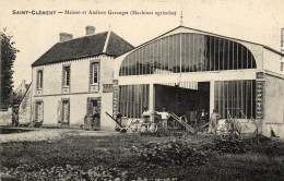 - St CLEMENT (89) - Maison Et Ateliers Garanger (machines Agricoles) , (animée)  -25706- - Saint Clement