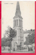 Cpa 24 EYMET, L'Eglise, Dos écrit En 1917 - Eymet