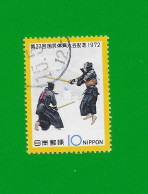 JAPAN 1972  Gestempelt°used/Bedarf  # Michel-Nr. 1166  #  SPORT: KAMPFSPORT # KENDO - Gebraucht