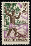 F P+ Polynesien 1960 Mi 16 Fischer - Used Stamps